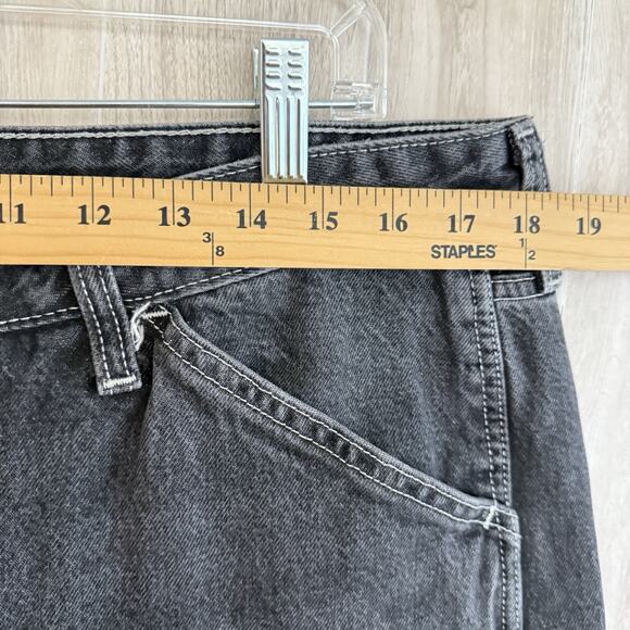 Levis Carpenter Jeans Mens 36x30** Faded Black Loose Baggy Grunge Raw Hem READ - Picture 13 of 16